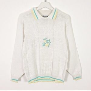 80s Jacquard Cottagecore Sweater